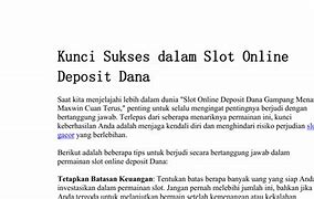 Orang Dalam Slot Online Pakai Dana Cicil